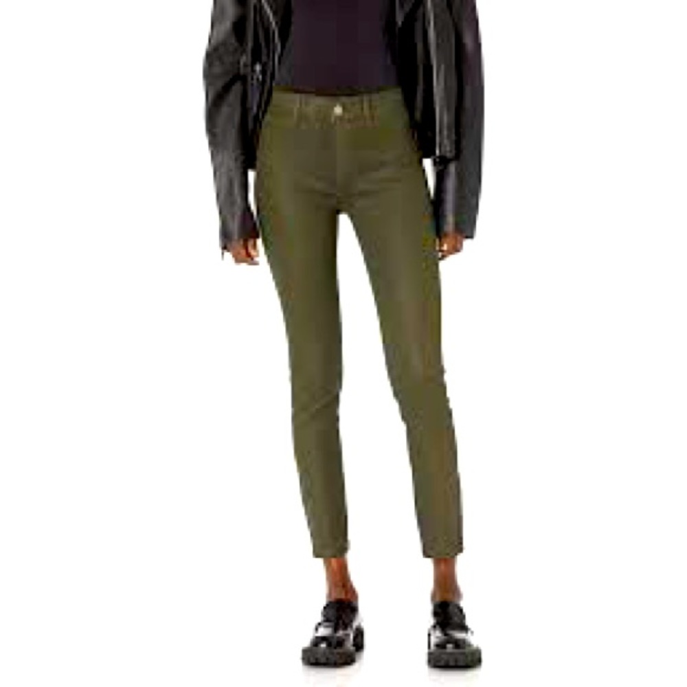 DL1961 Florence Instasculpt USA MADE ankle length jeans olive green size 28 EUC